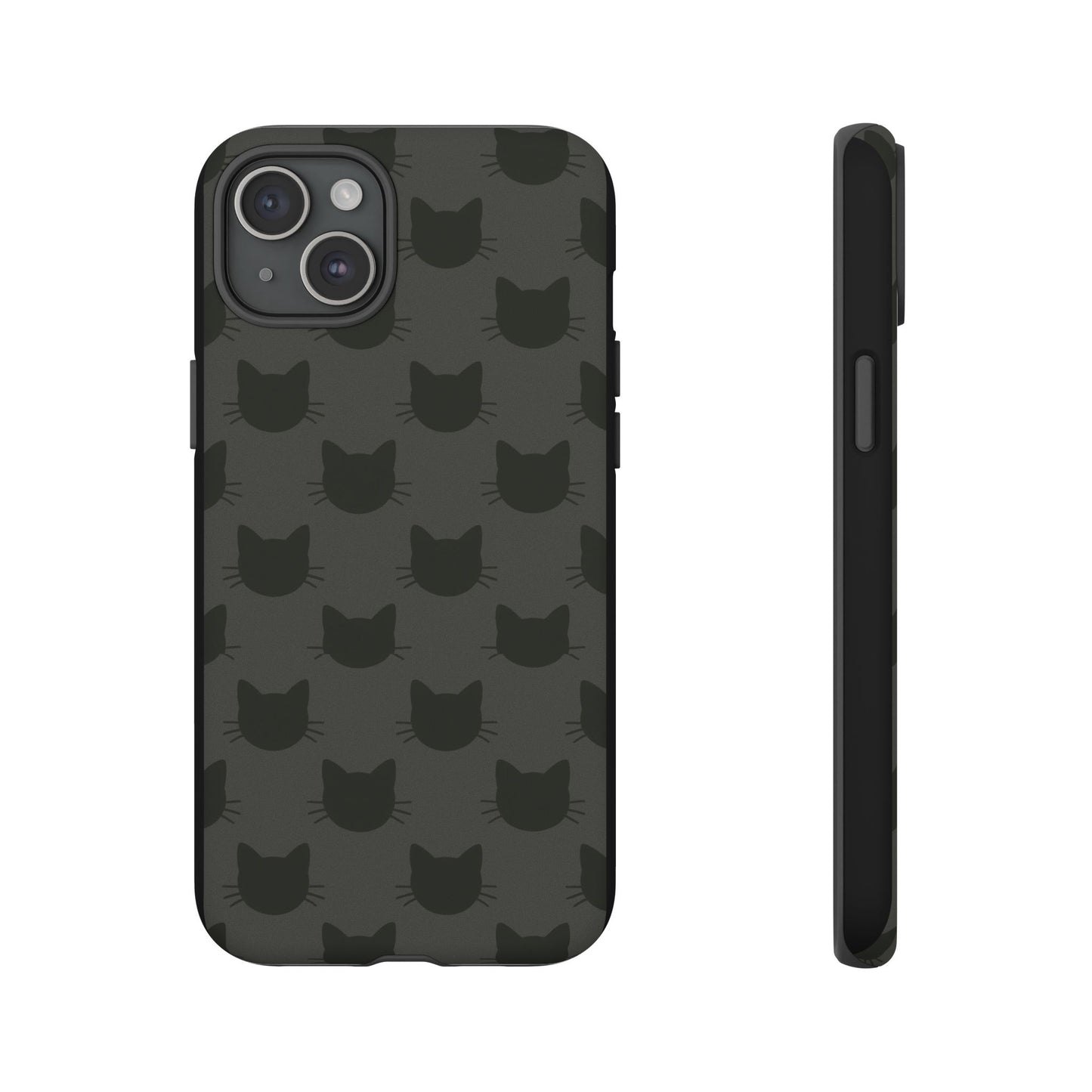 Black Cat Tough Phone Case