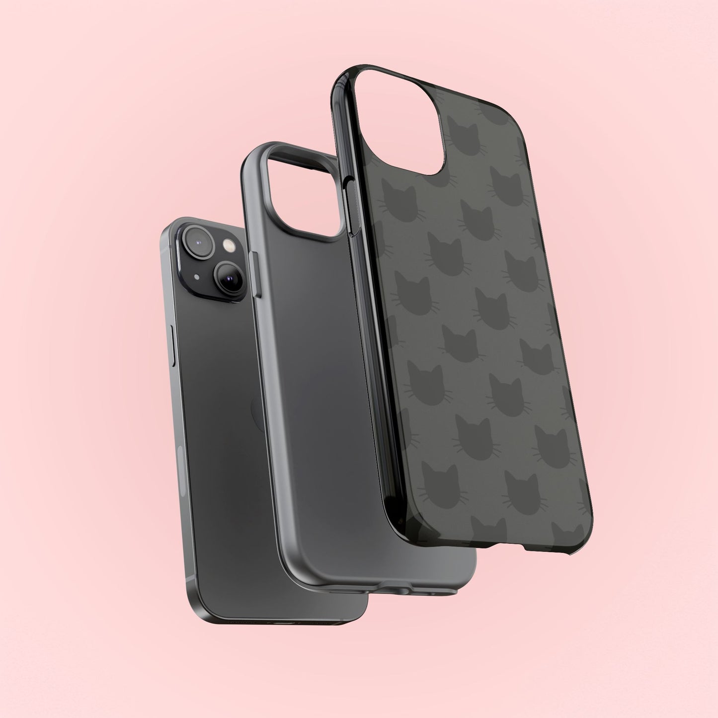 Black Cat Tough Phone Case