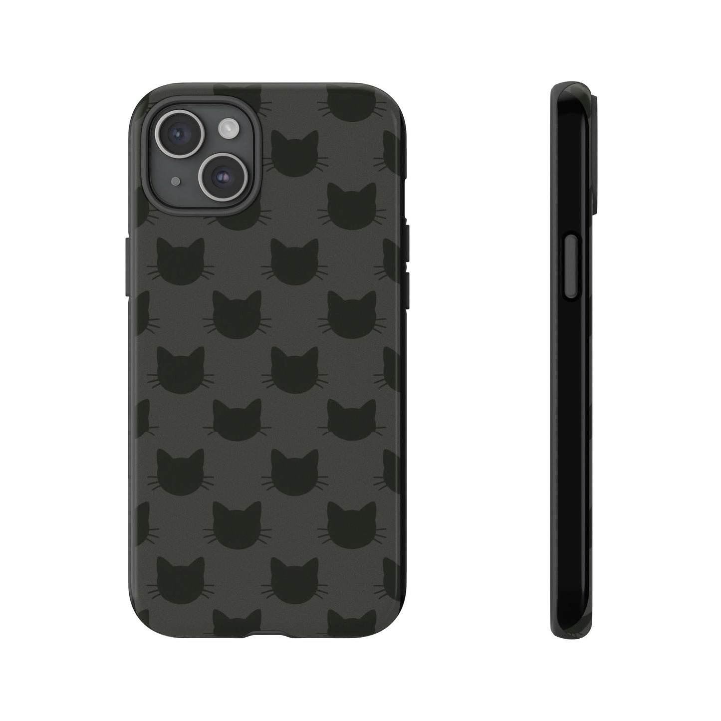 Black Cat Tough Phone Case