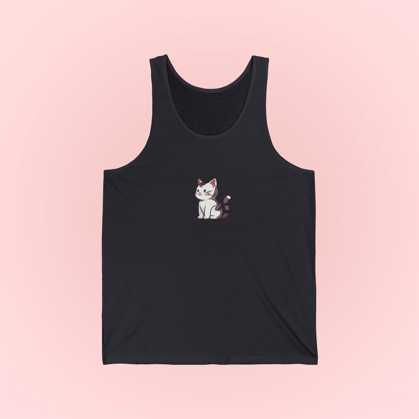 Gray Cat Tank Top