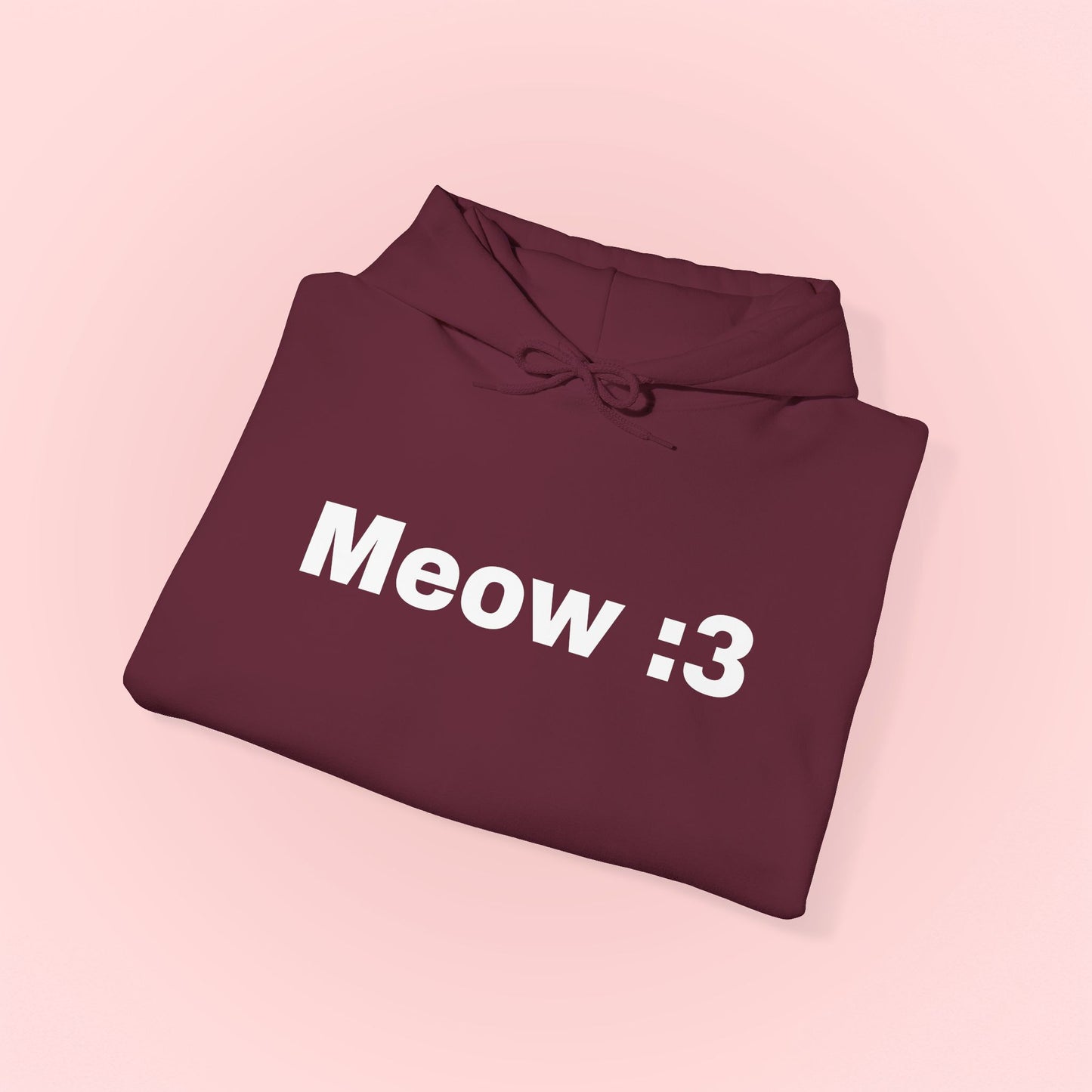 Meow :3 Hooded Sweatshirt