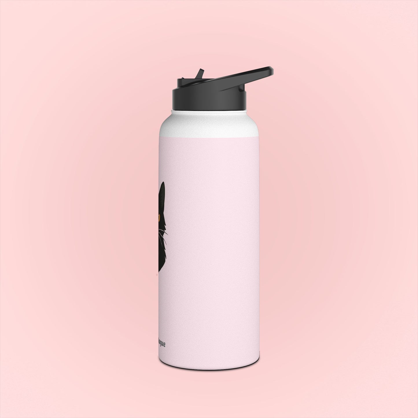 Black Kitty Water Bottle