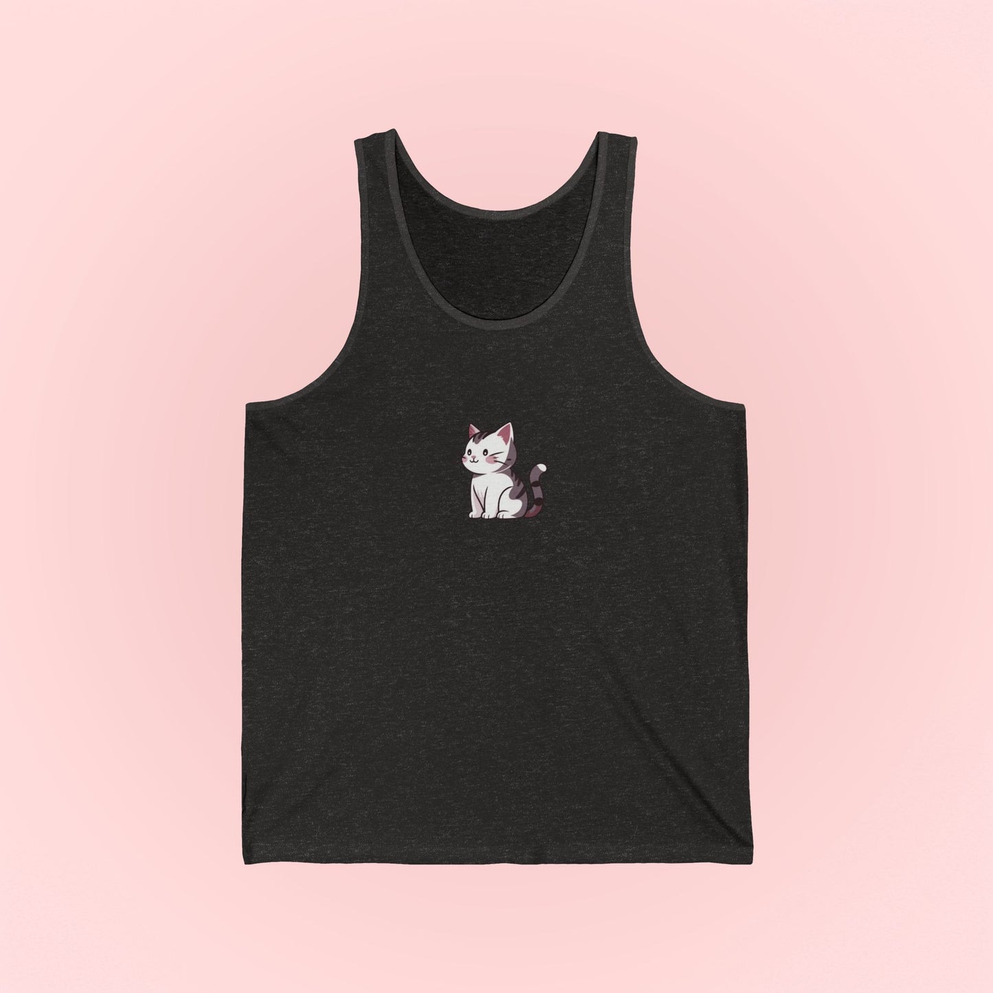 Gray Cat Tank Top