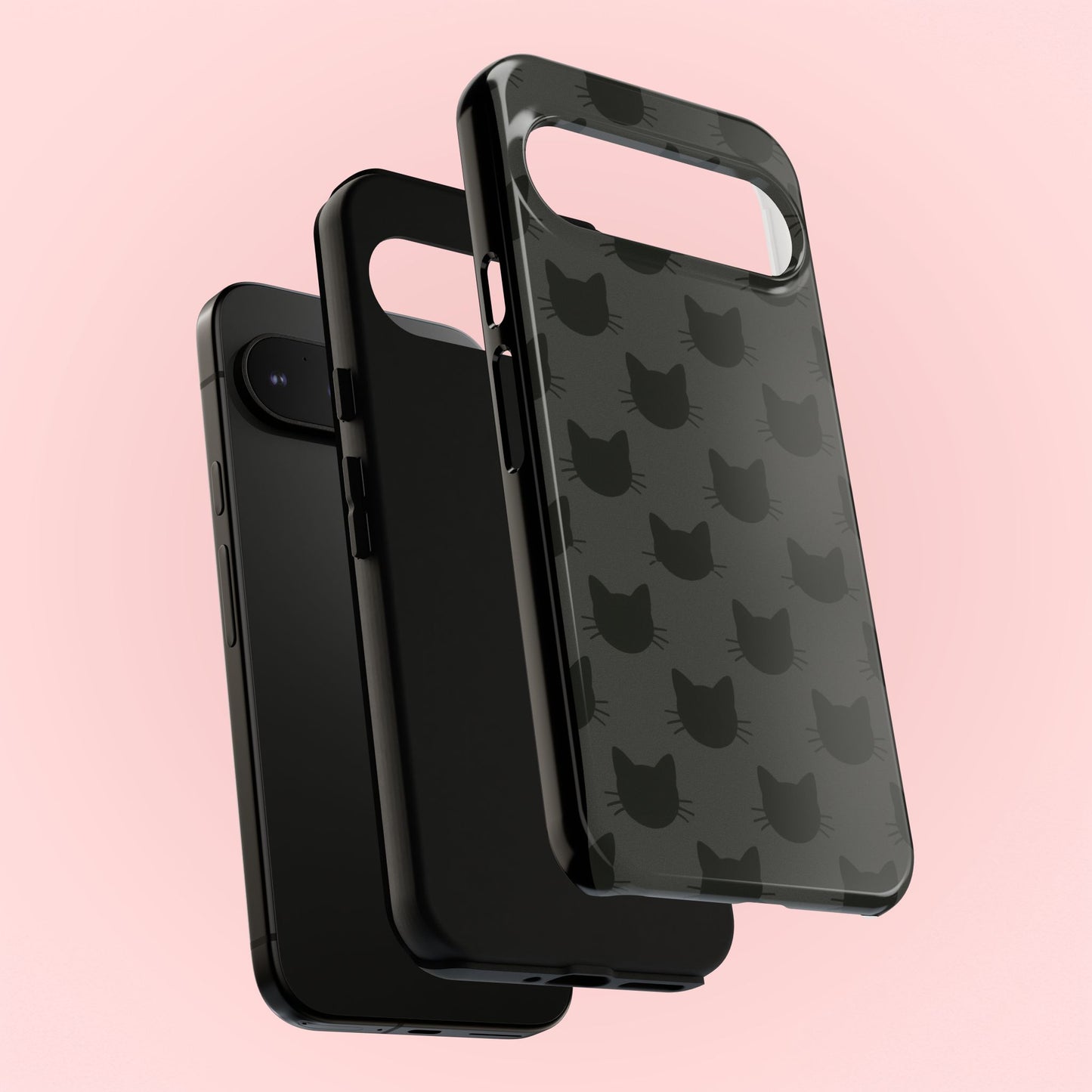 Black Cat Tough Phone Case