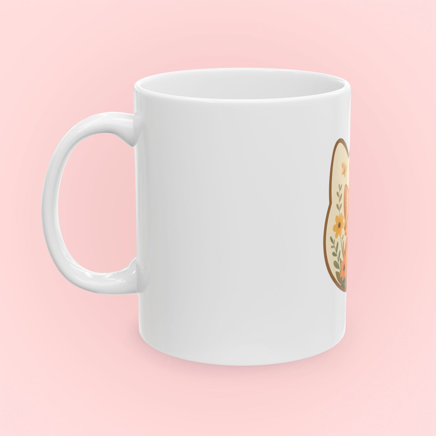 Flower Kitty Mug