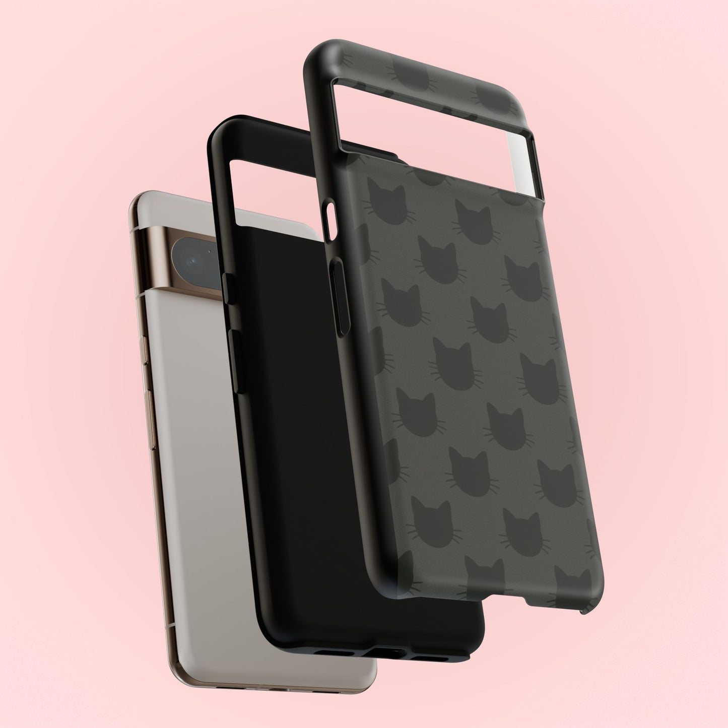 Black Cat Tough Phone Case