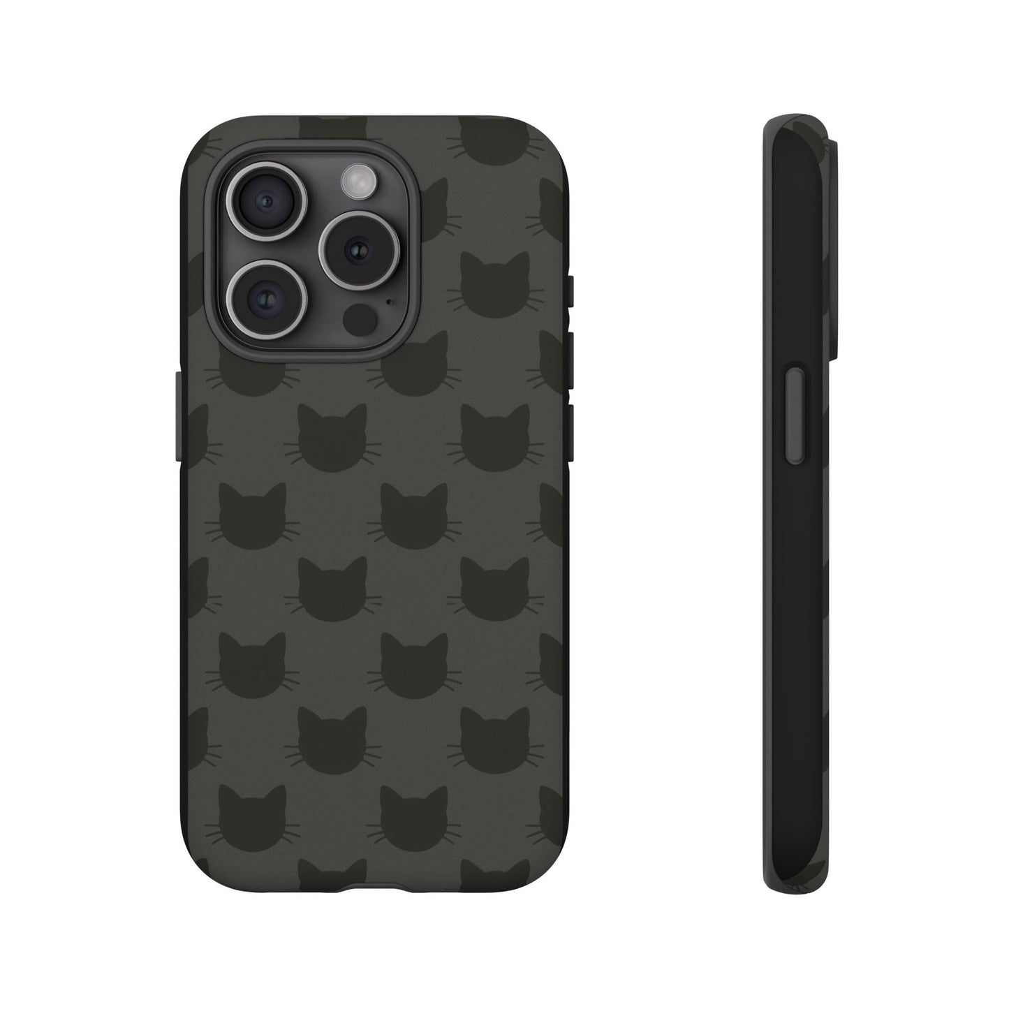 Black Cat Tough Phone Case