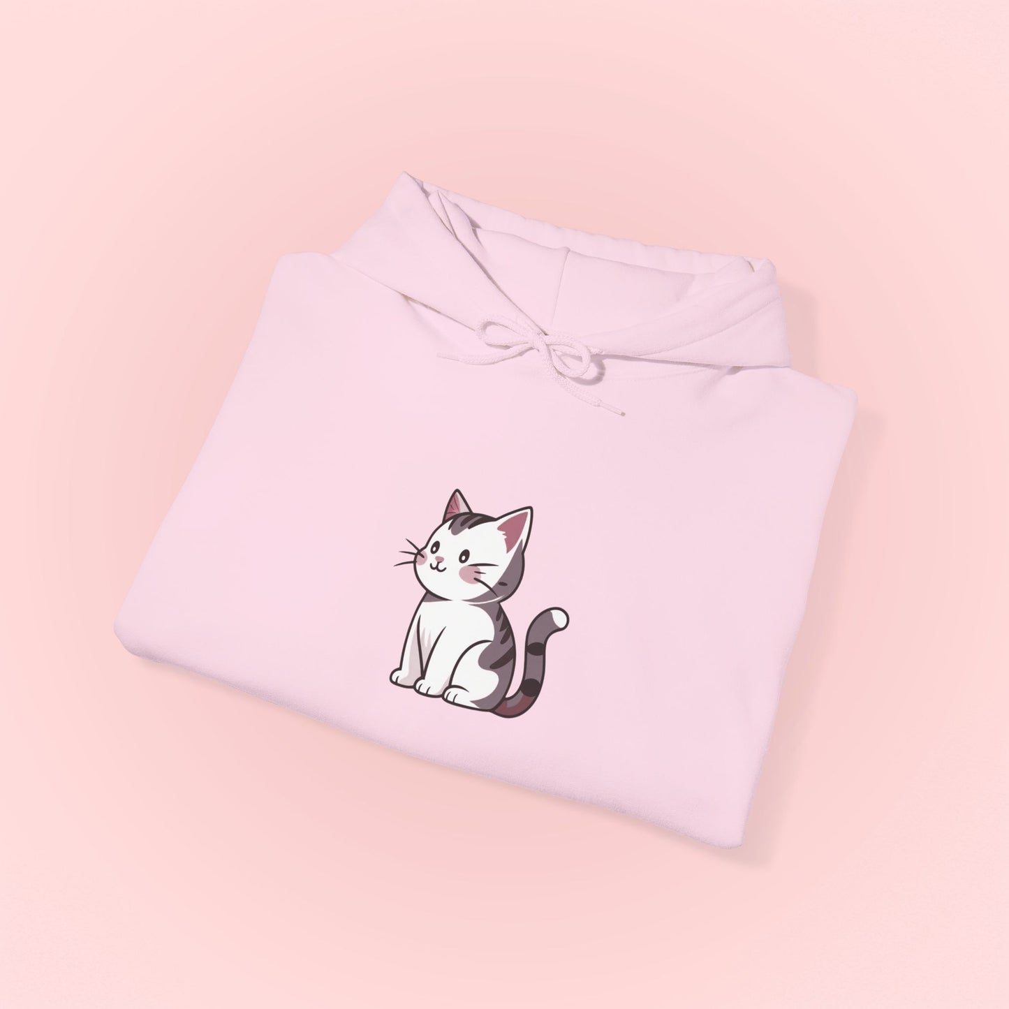 Gray Cat Hoodie