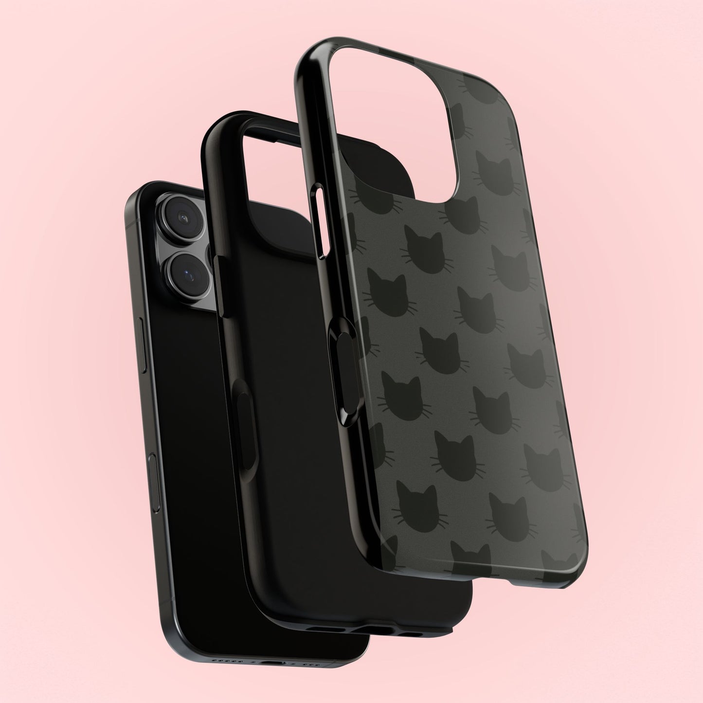 Black Cat Tough Phone Case