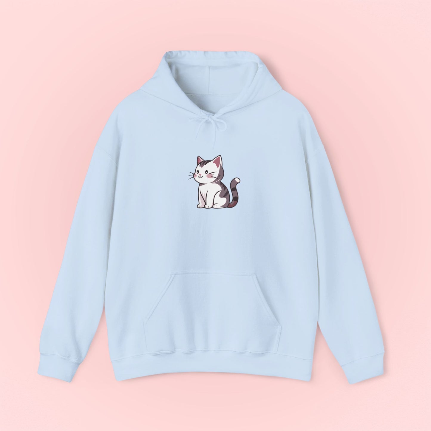 Gray Cat Hoodie