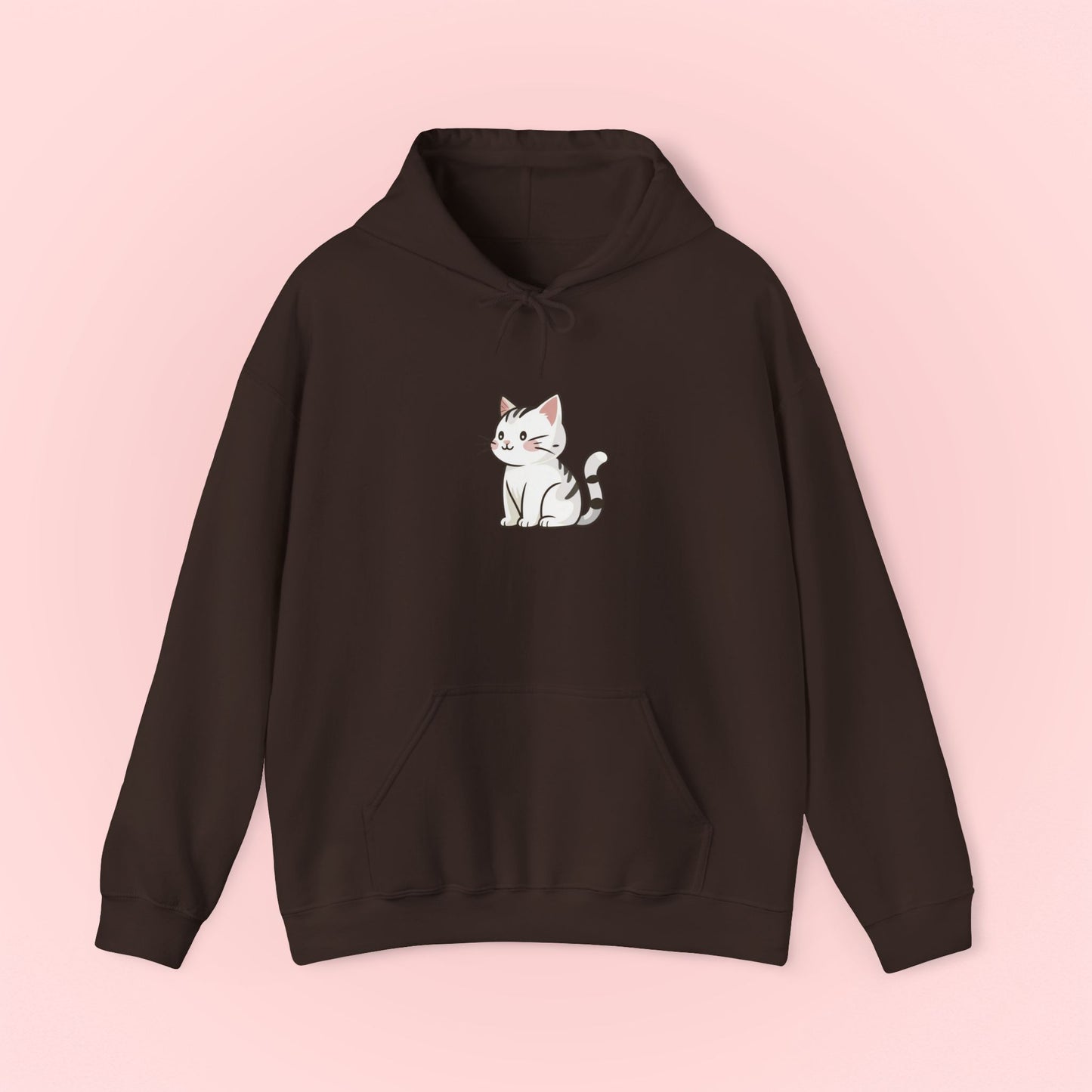 White Cat Hoodie - Unisex Sweatshirt
