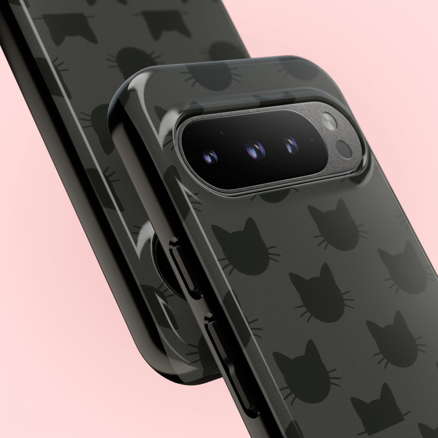 Black Cat Tough Phone Case