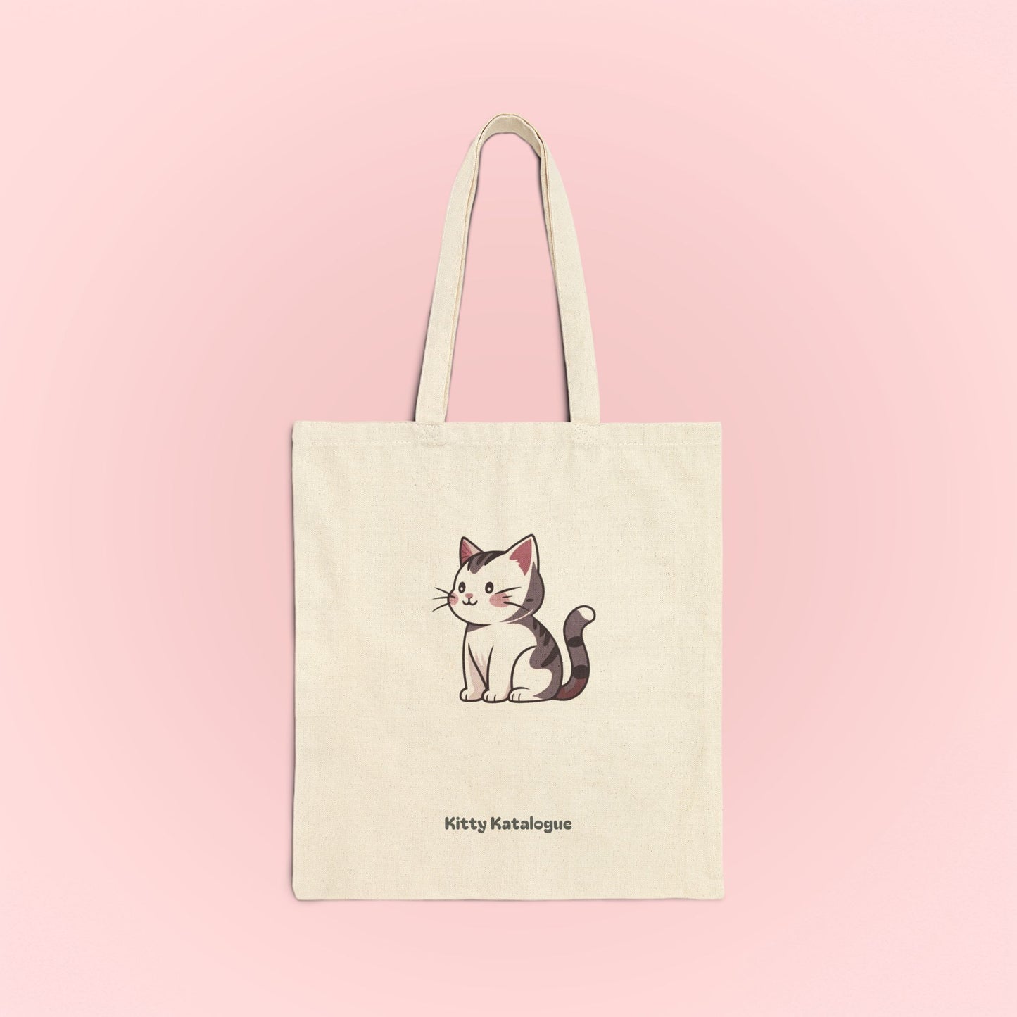 Gray Cat Tote Bag