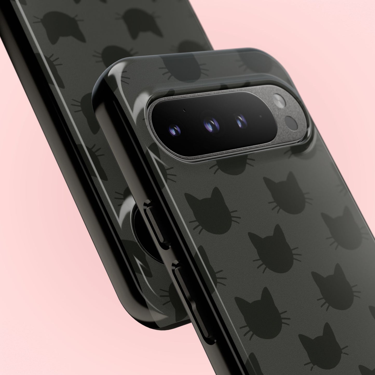 Black Cat Tough Phone Case