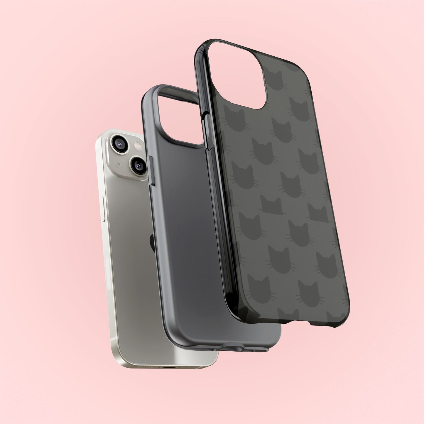 Black Cat Tough Phone Case