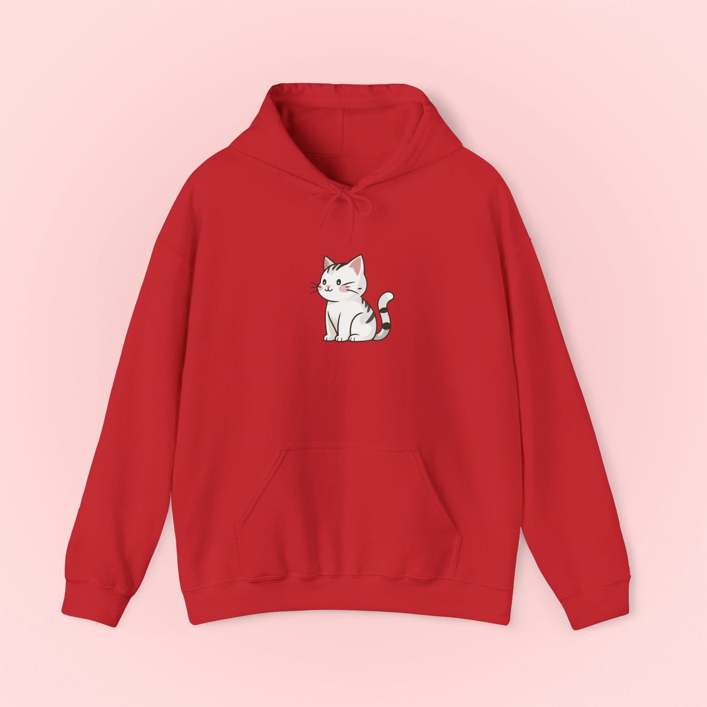 White Cat Hoodie - Unisex Sweatshirt