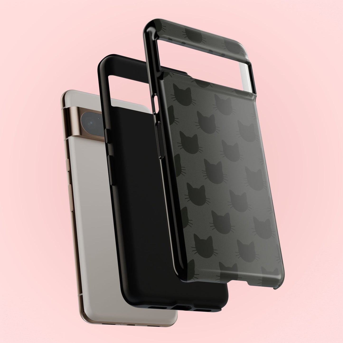 Black Cat Tough Phone Case