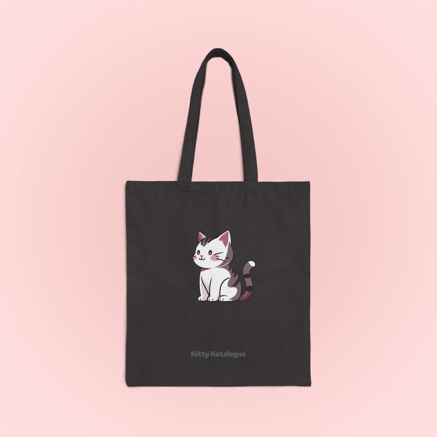 Gray Cat Tote Bag