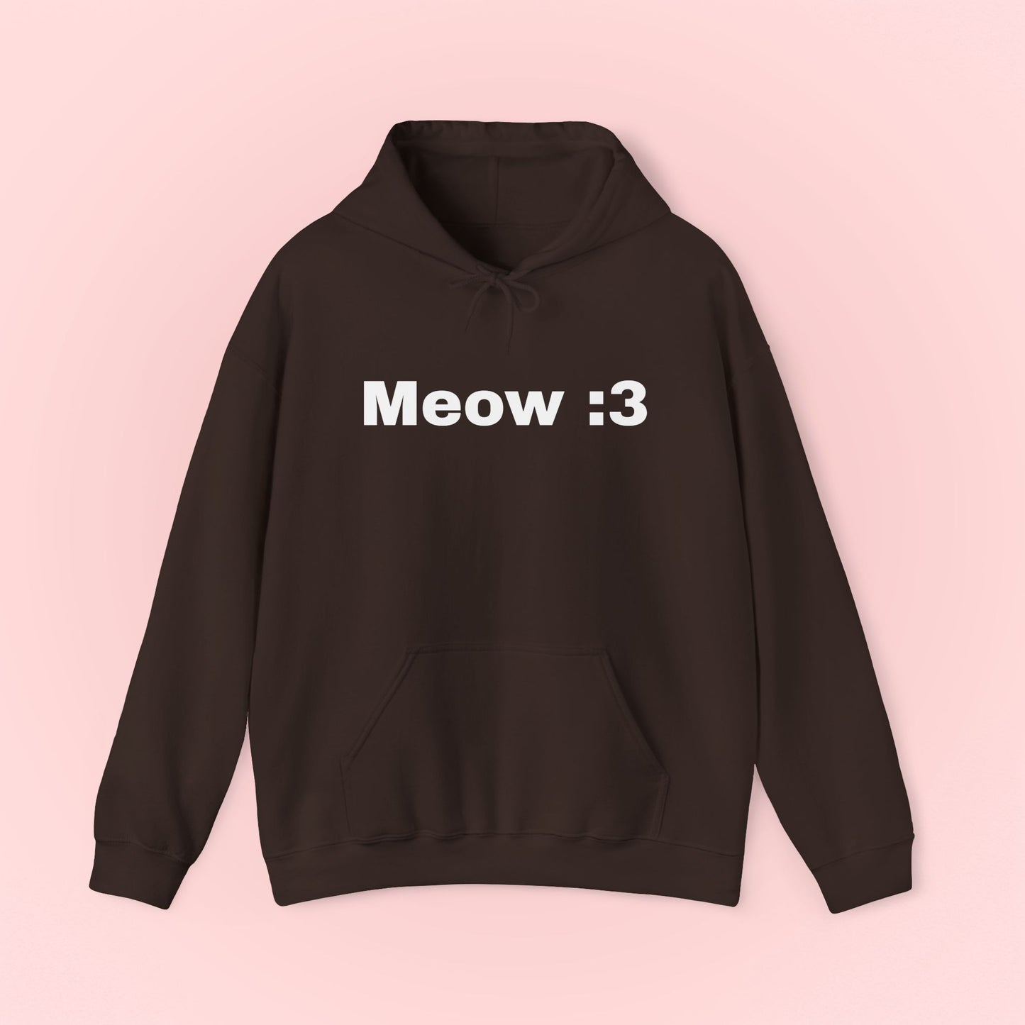 Meow :3 Hooded Sweatshirt