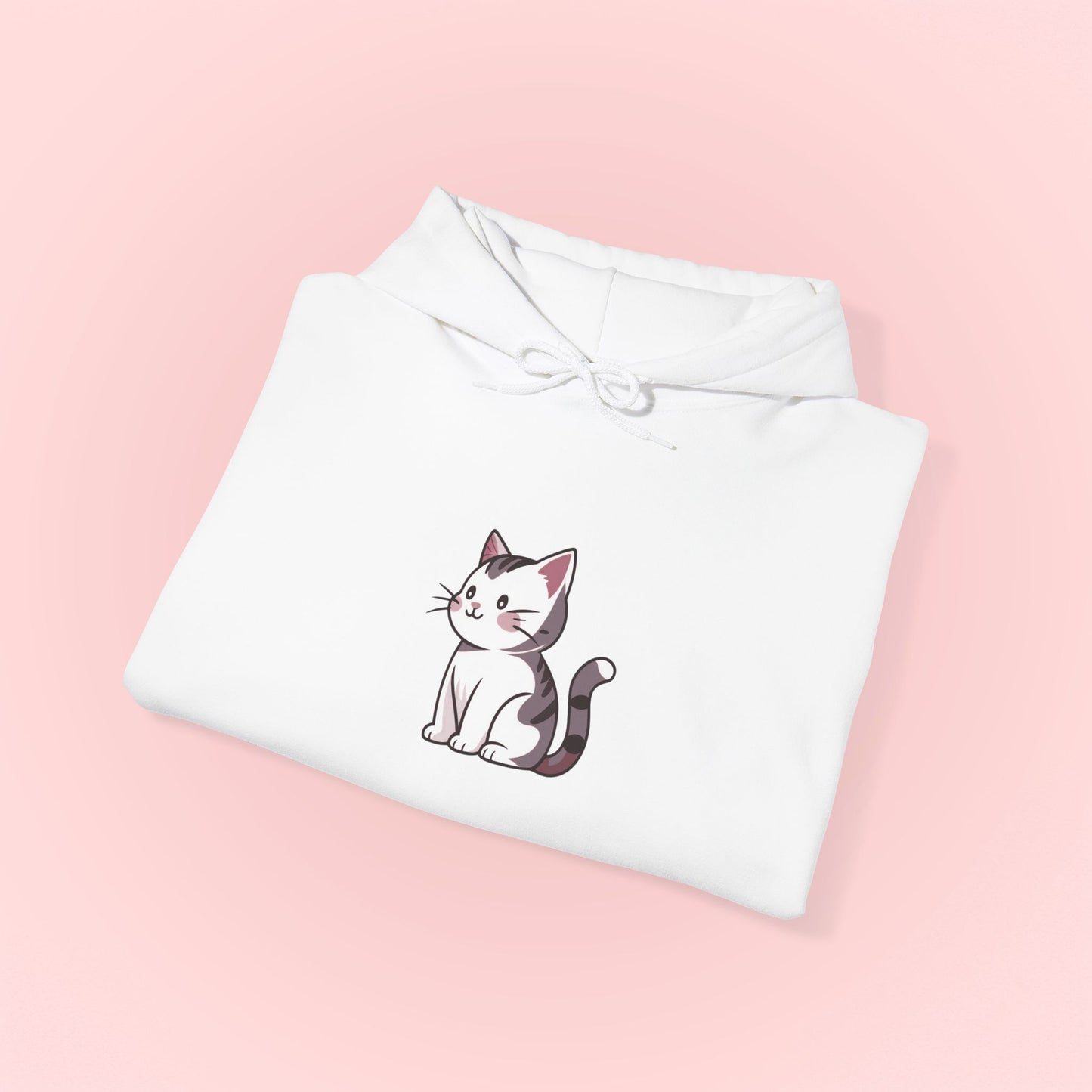 Gray Cat Hoodie