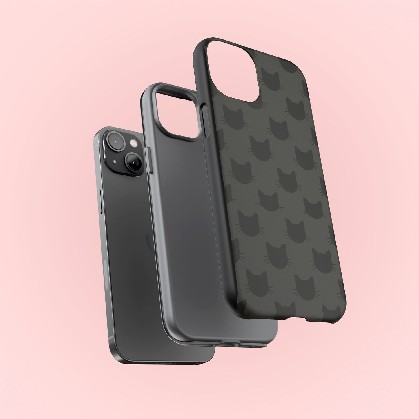 Black Cat Tough Phone Case