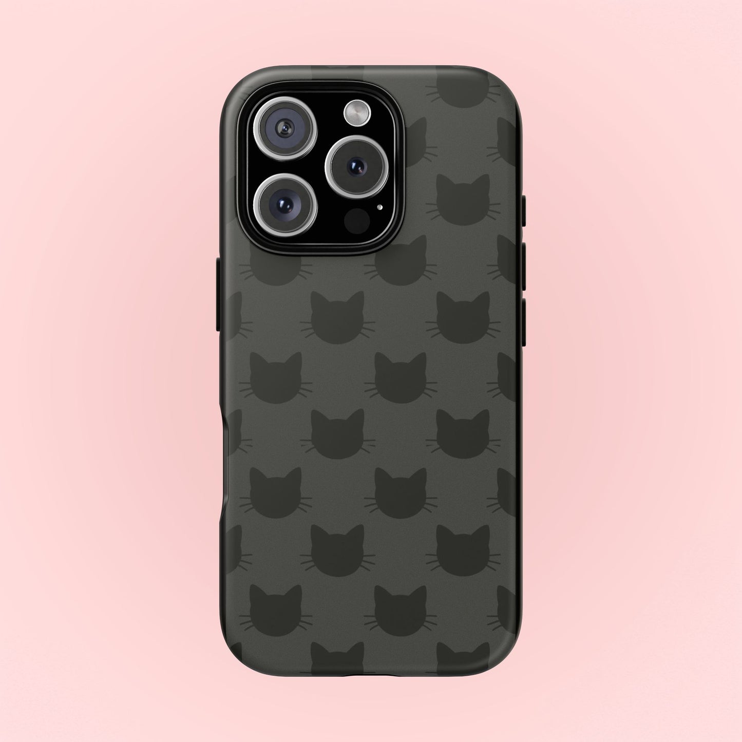 Black Cat Tough Phone Case