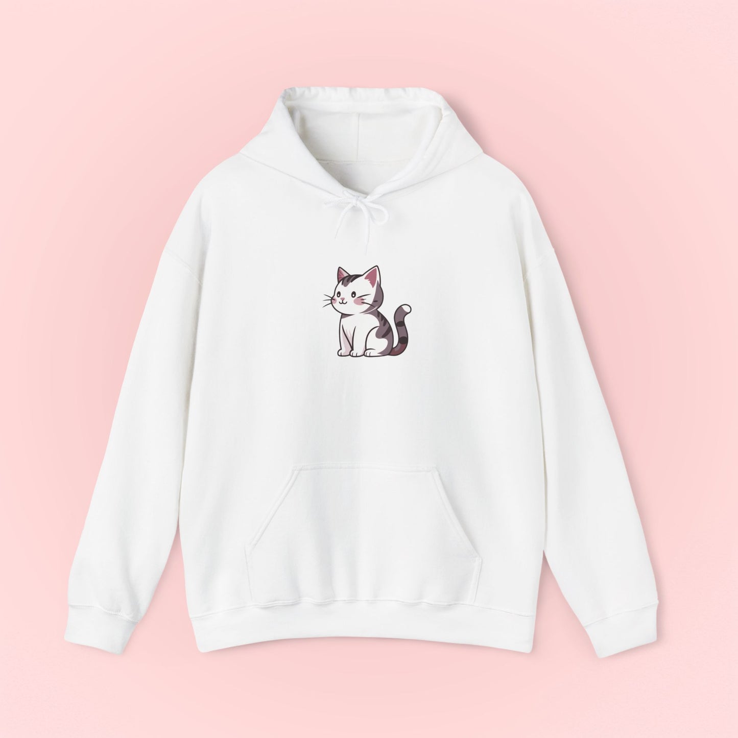 Gray Cat Hoodie