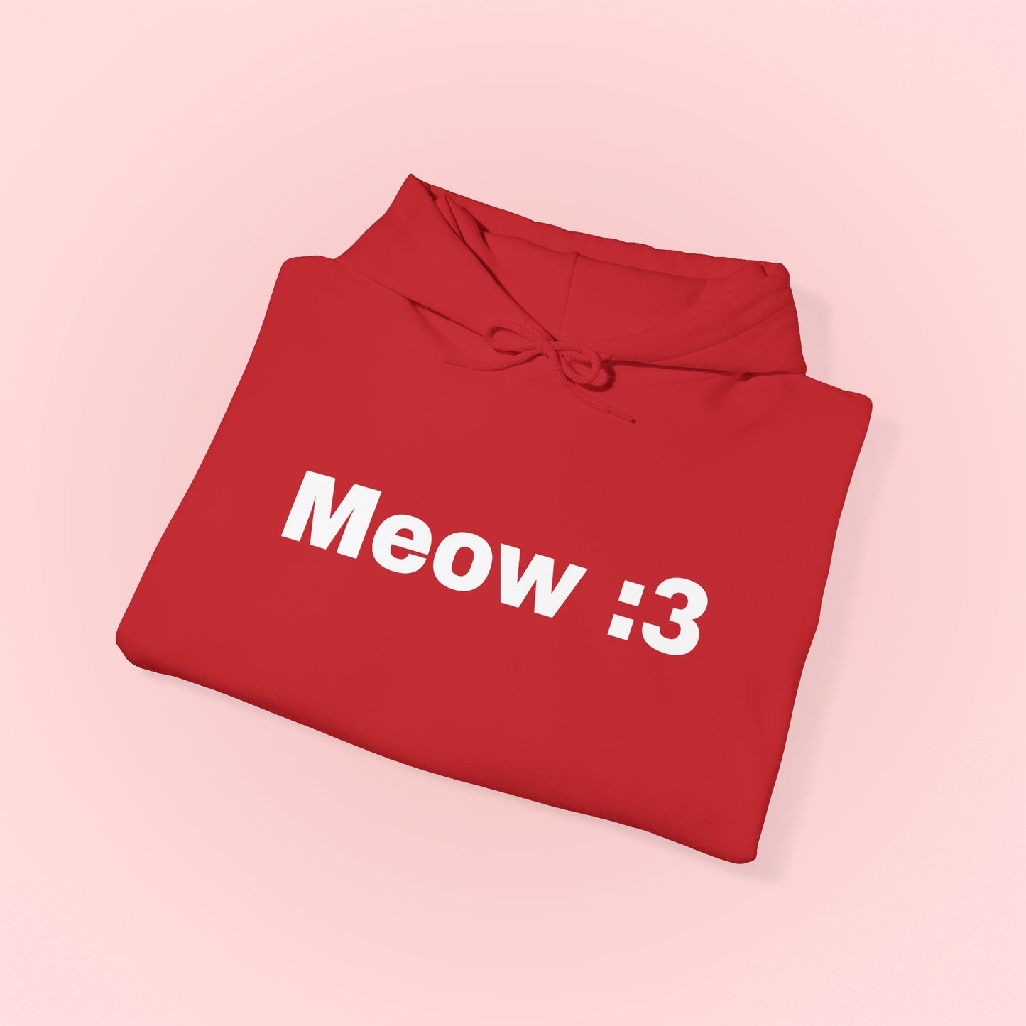 Meow :3 Hooded Sweatshirt