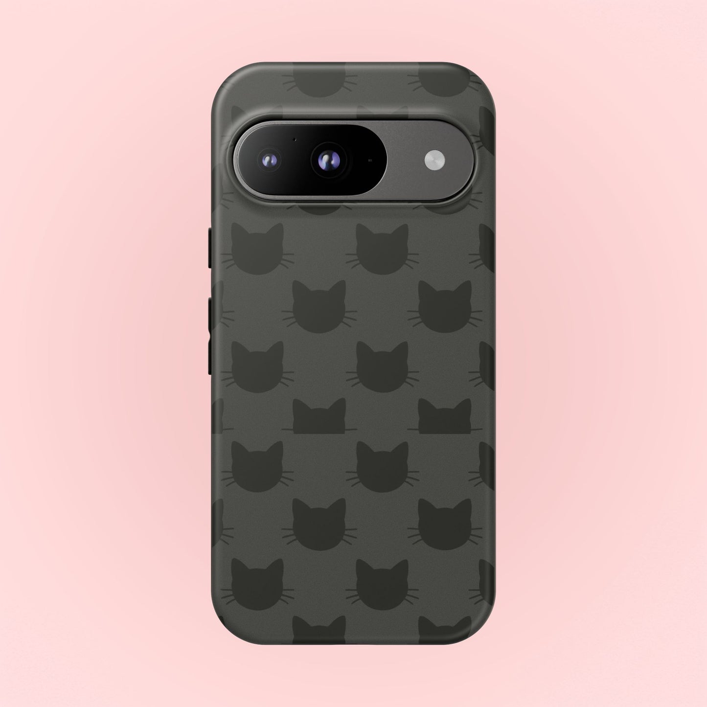 Black Cat Tough Phone Case