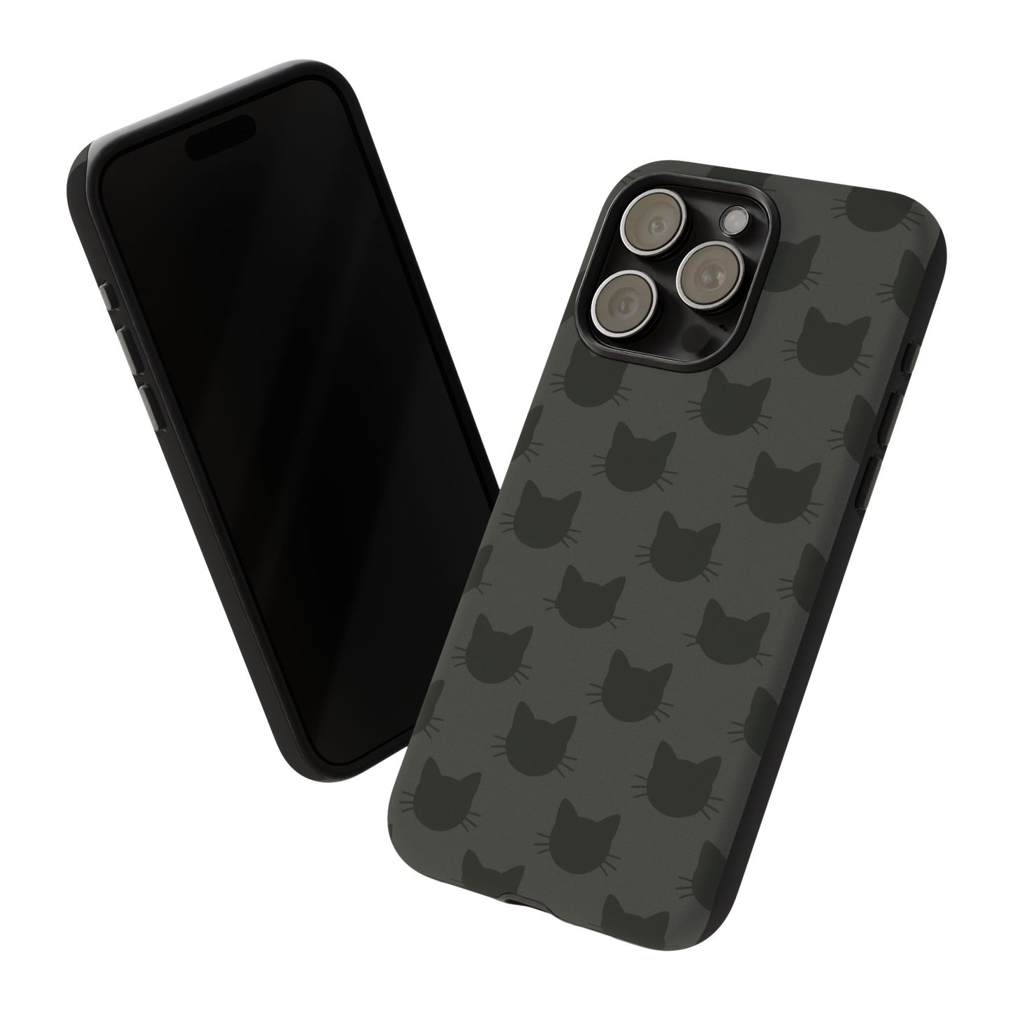 Black Cat Tough Phone Case