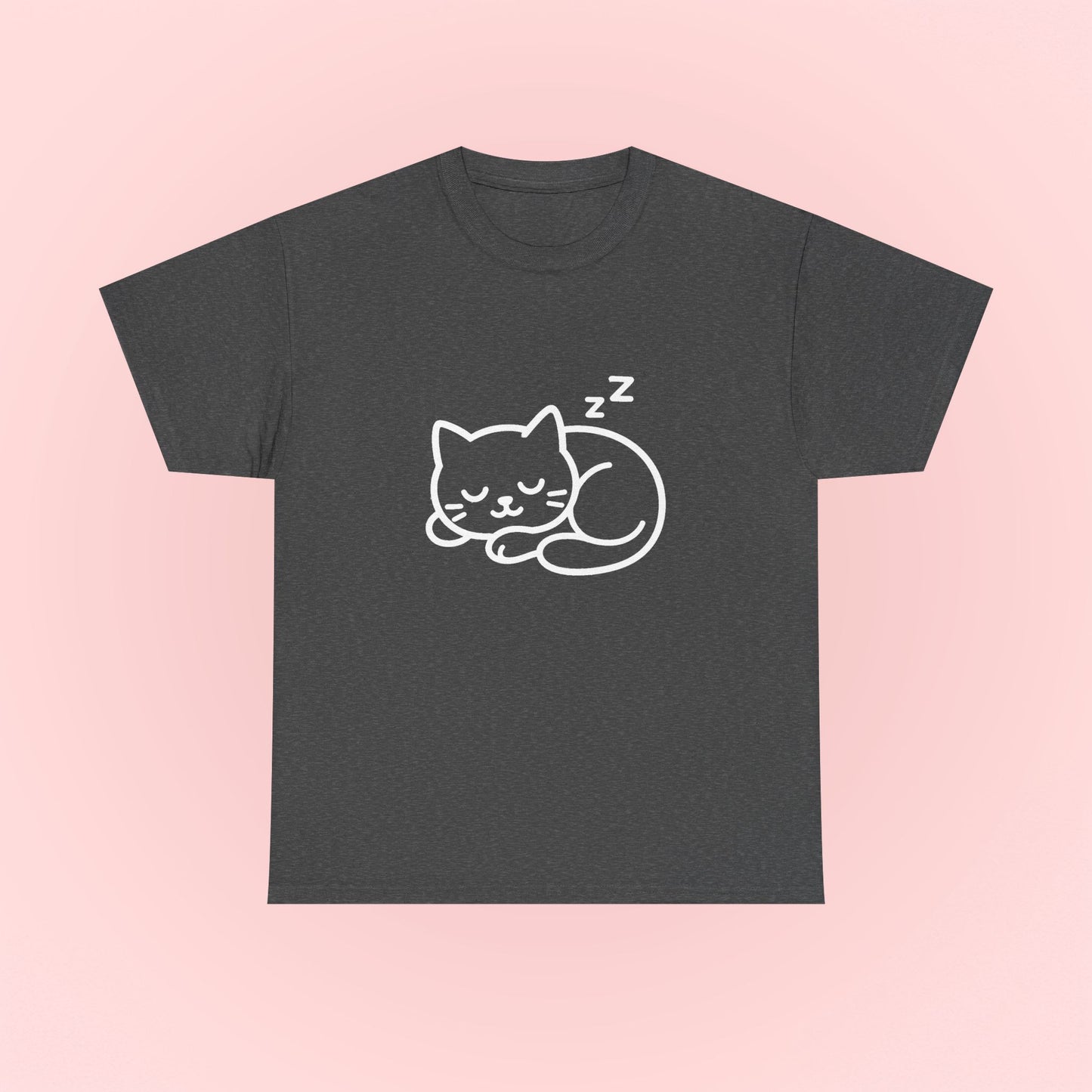 Sleeping Kitty Design T-Shirt