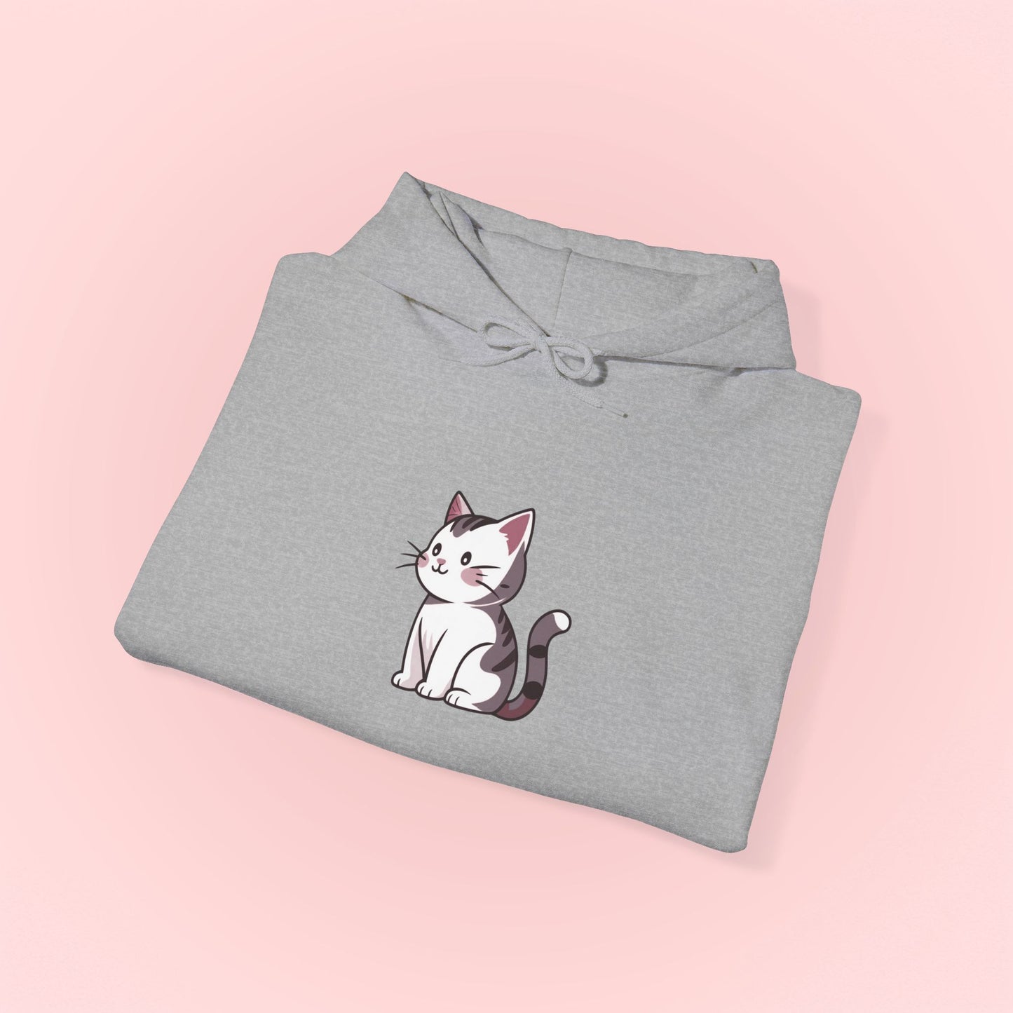 Gray Cat Hoodie