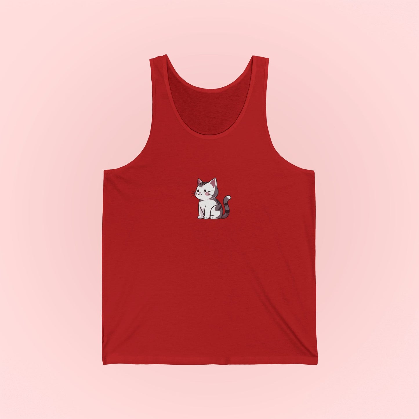 Gray Cat Tank Top