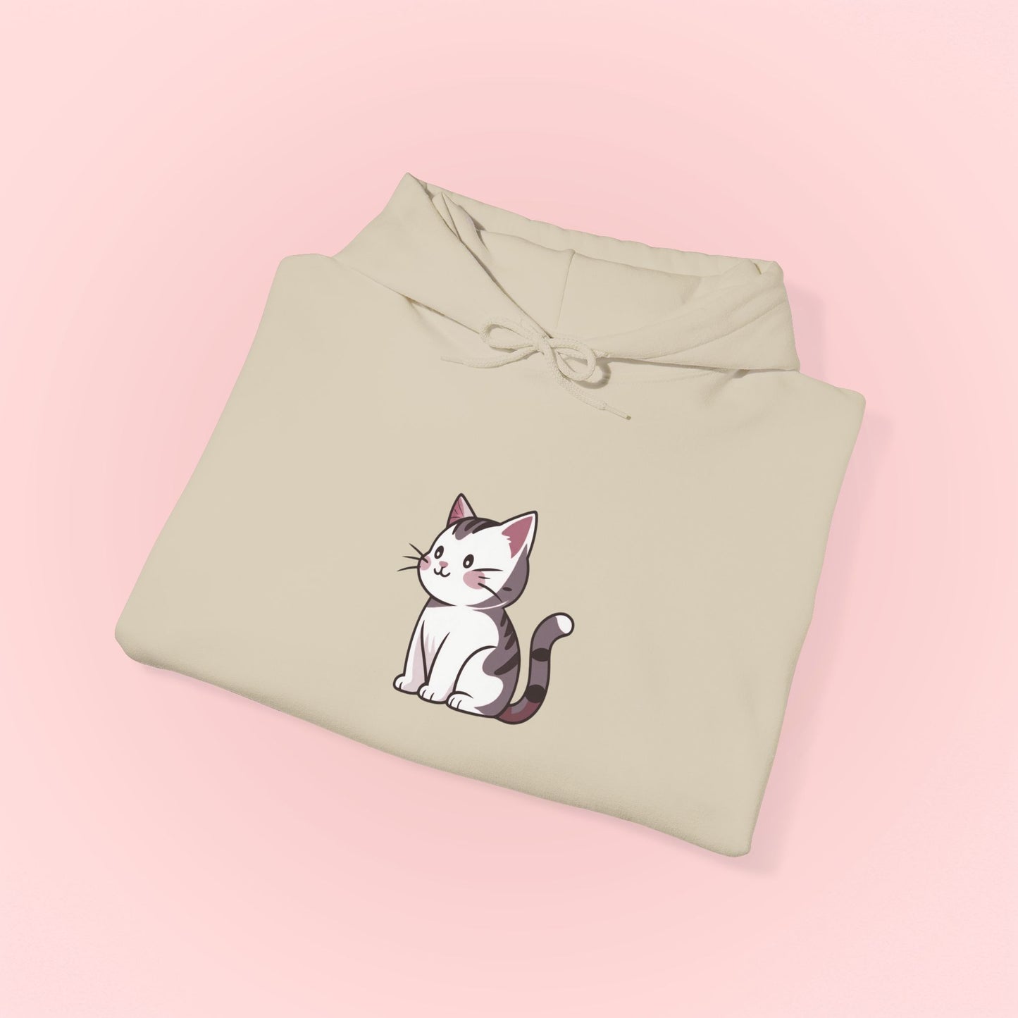 Gray Cat Hoodie
