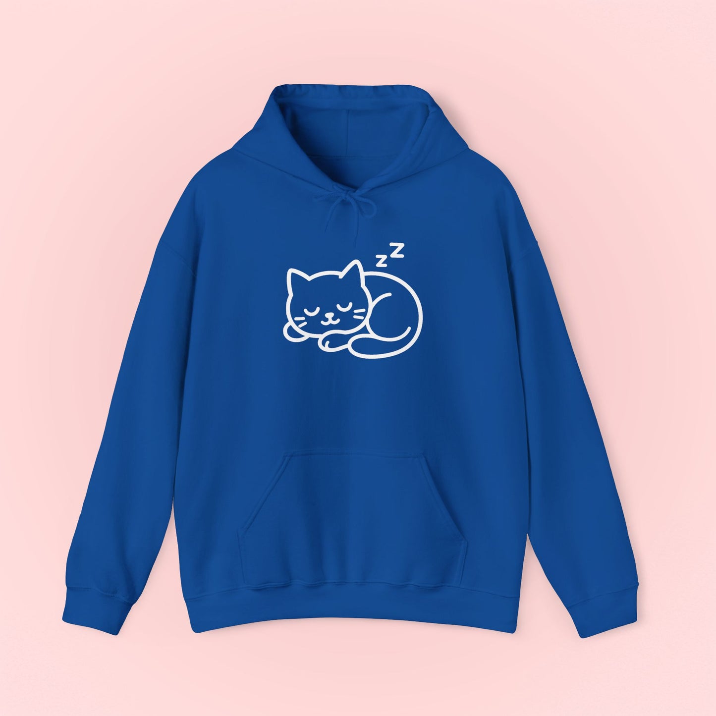 Sleeping Kitty Design Hoodie