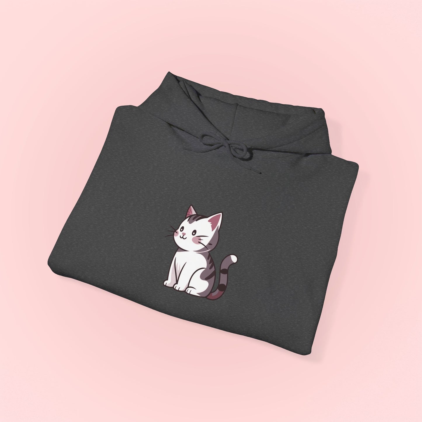Gray Cat Hoodie
