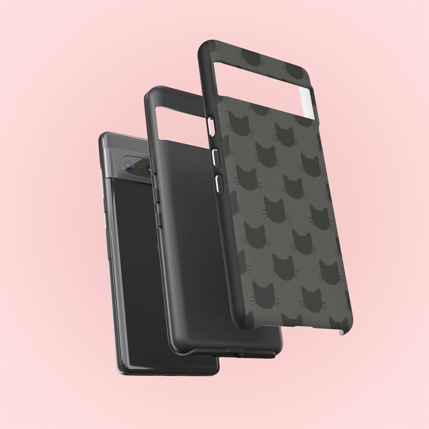 Black Cat Tough Phone Case