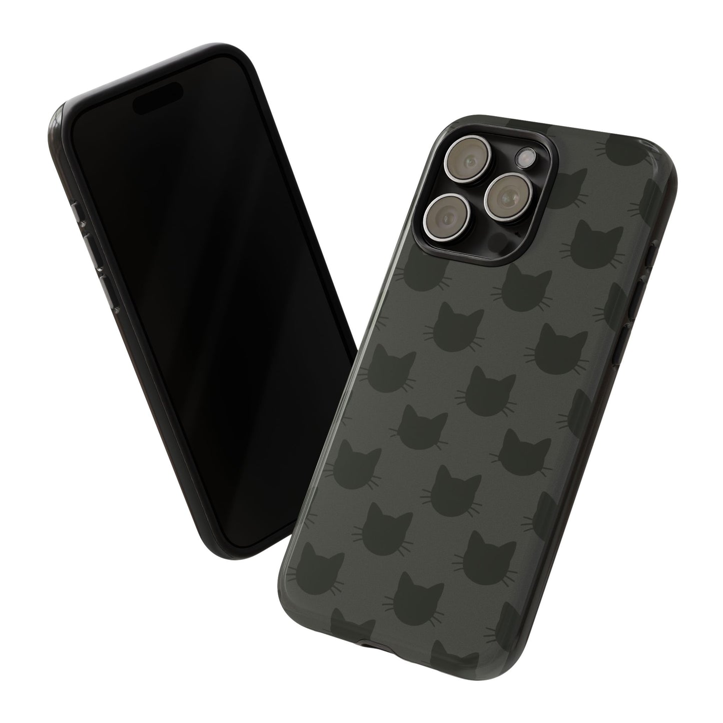 Black Cat Tough Phone Case