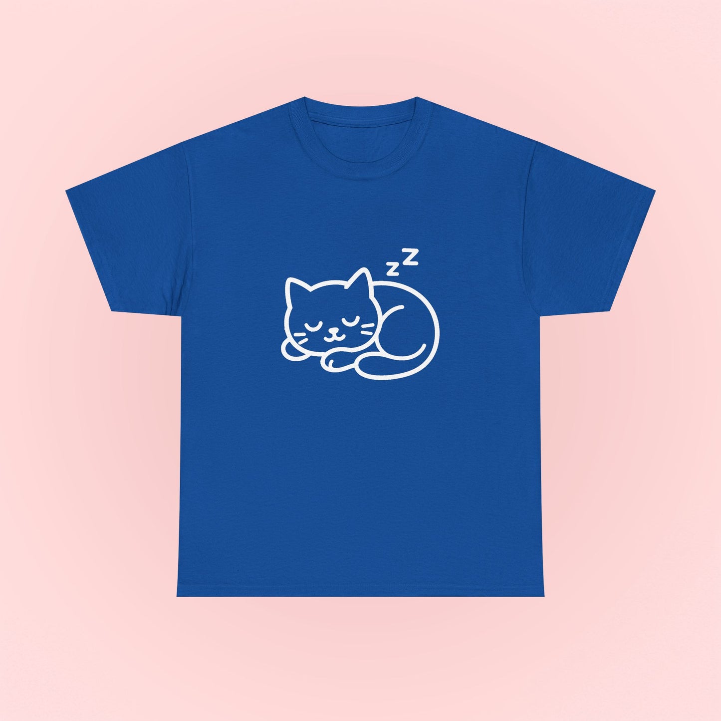 Sleeping Kitty Design T-Shirt