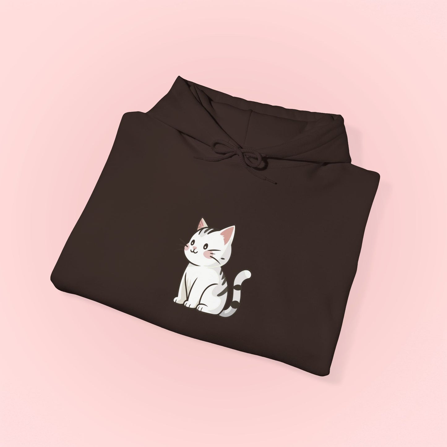 White Cat Hoodie - Unisex Sweatshirt