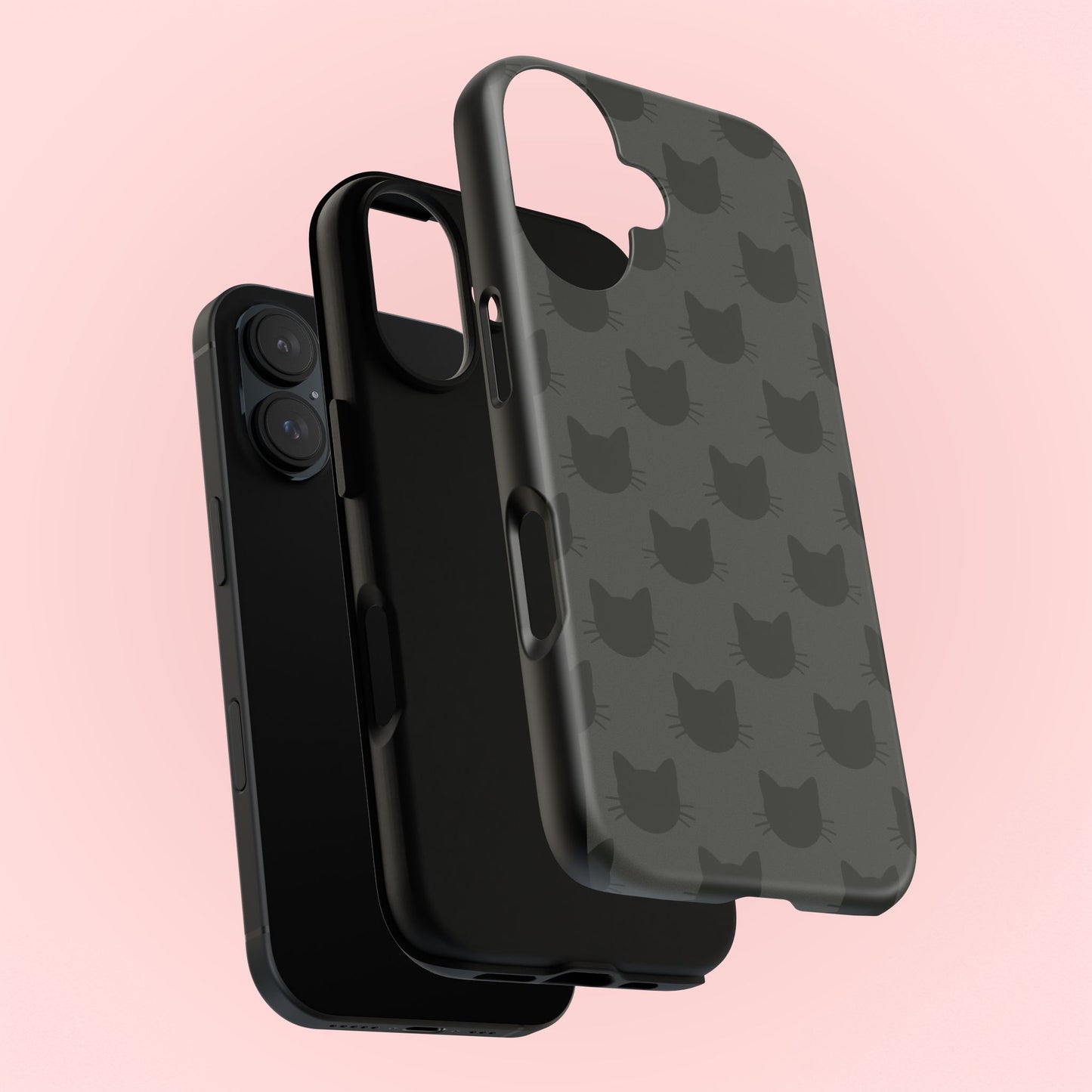 Black Cat Tough Phone Case
