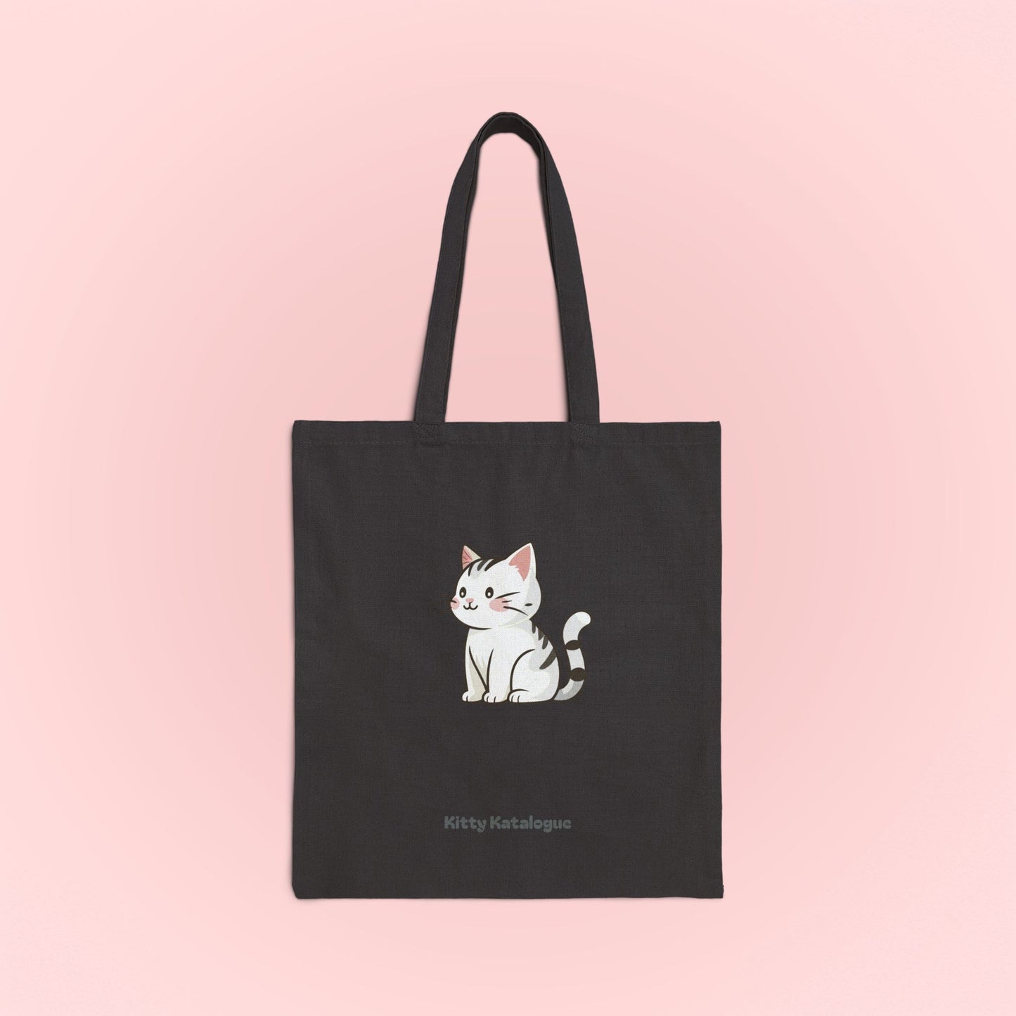 White Cat Tote Bag