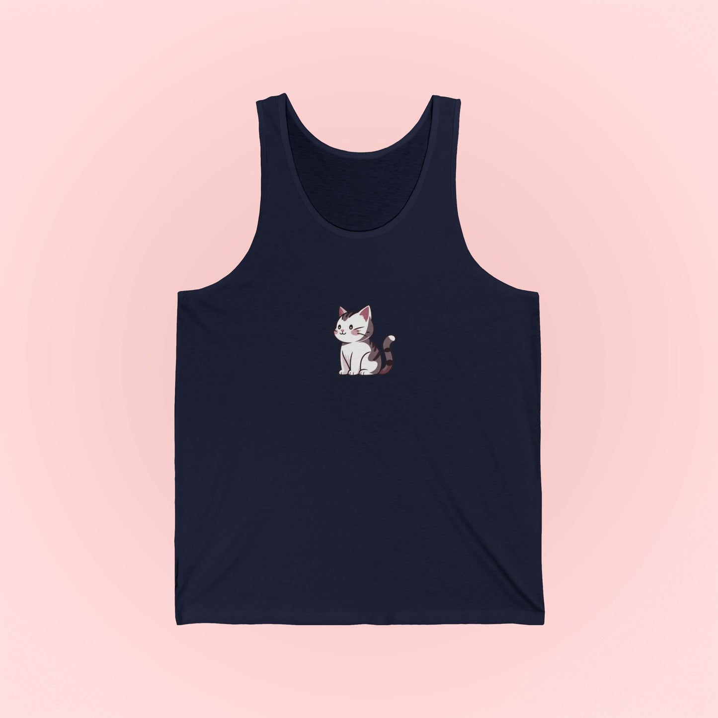 Gray Cat Tank Top