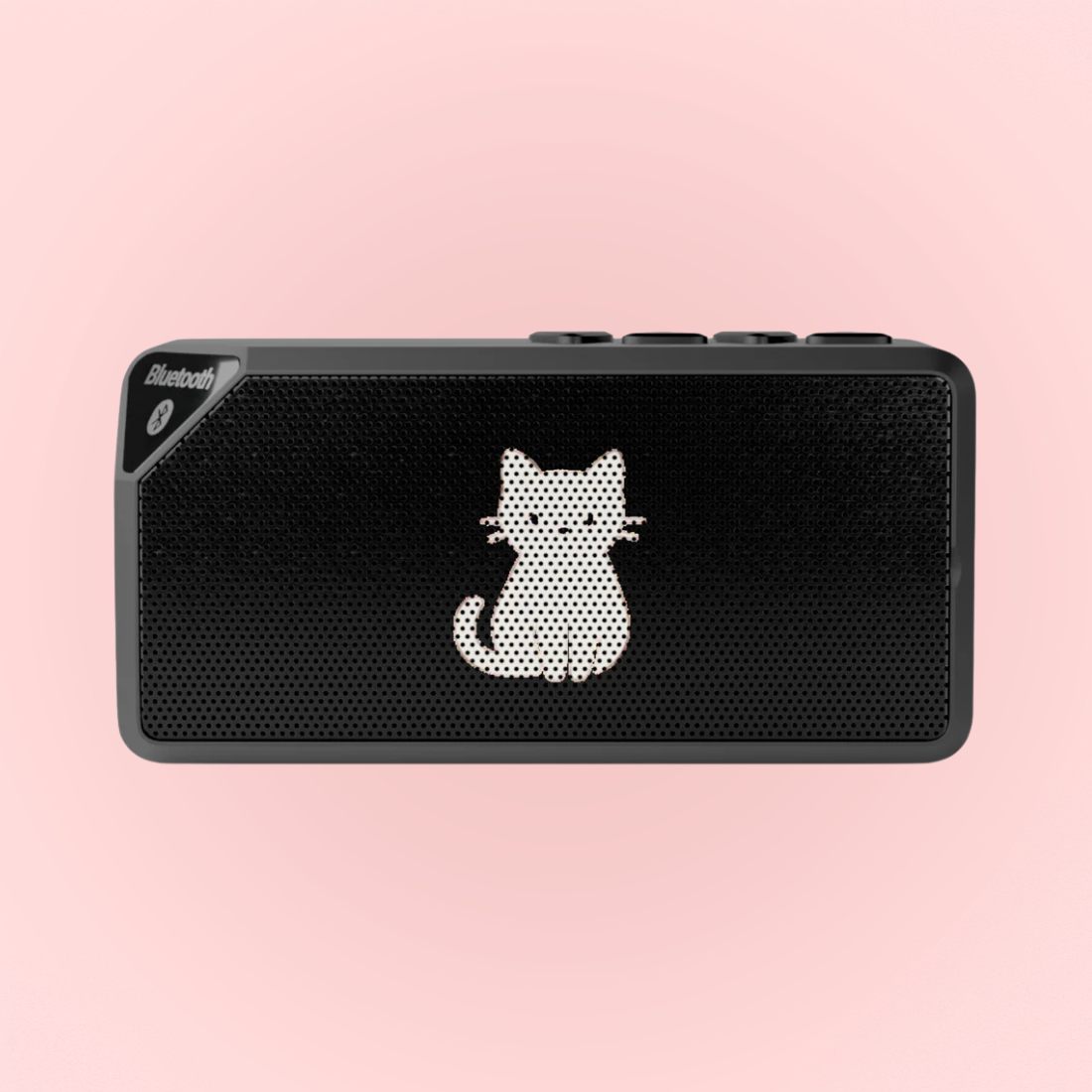 Wireless Bluetooth Cat Speaker, Cute Animal Soundbox, Portable Music Player, Cat Lover Gift, Speaker for Home or Travel