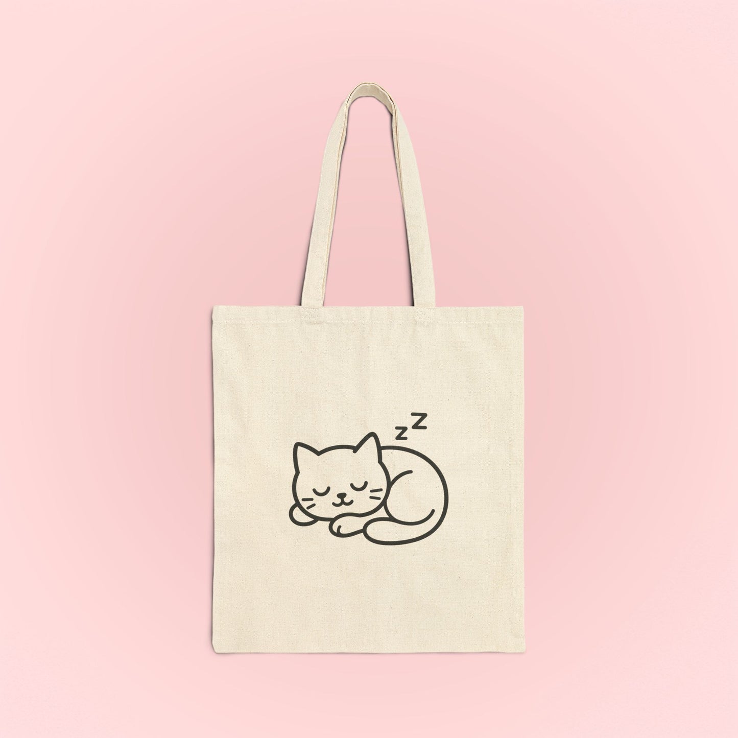 Sleeping Kitty Tote Bag