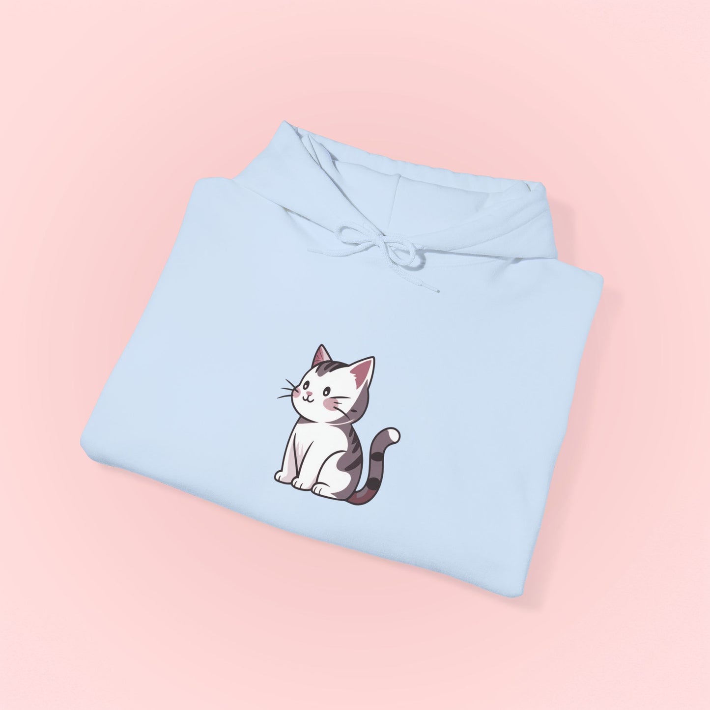 Gray Cat Hoodie