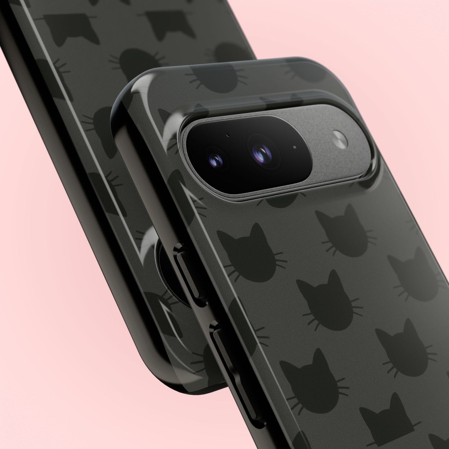 Black Cat Tough Phone Case