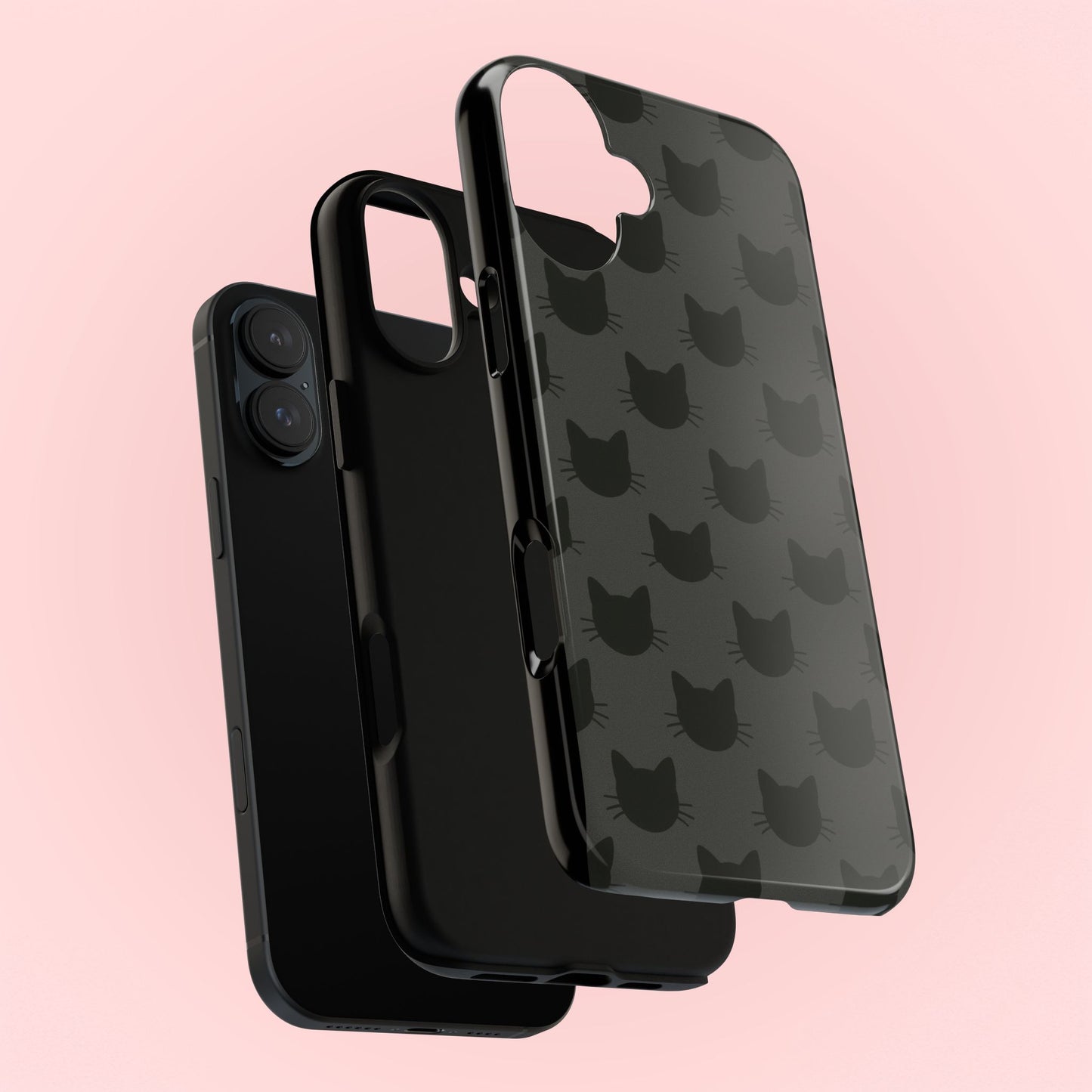 Black Cat Tough Phone Case