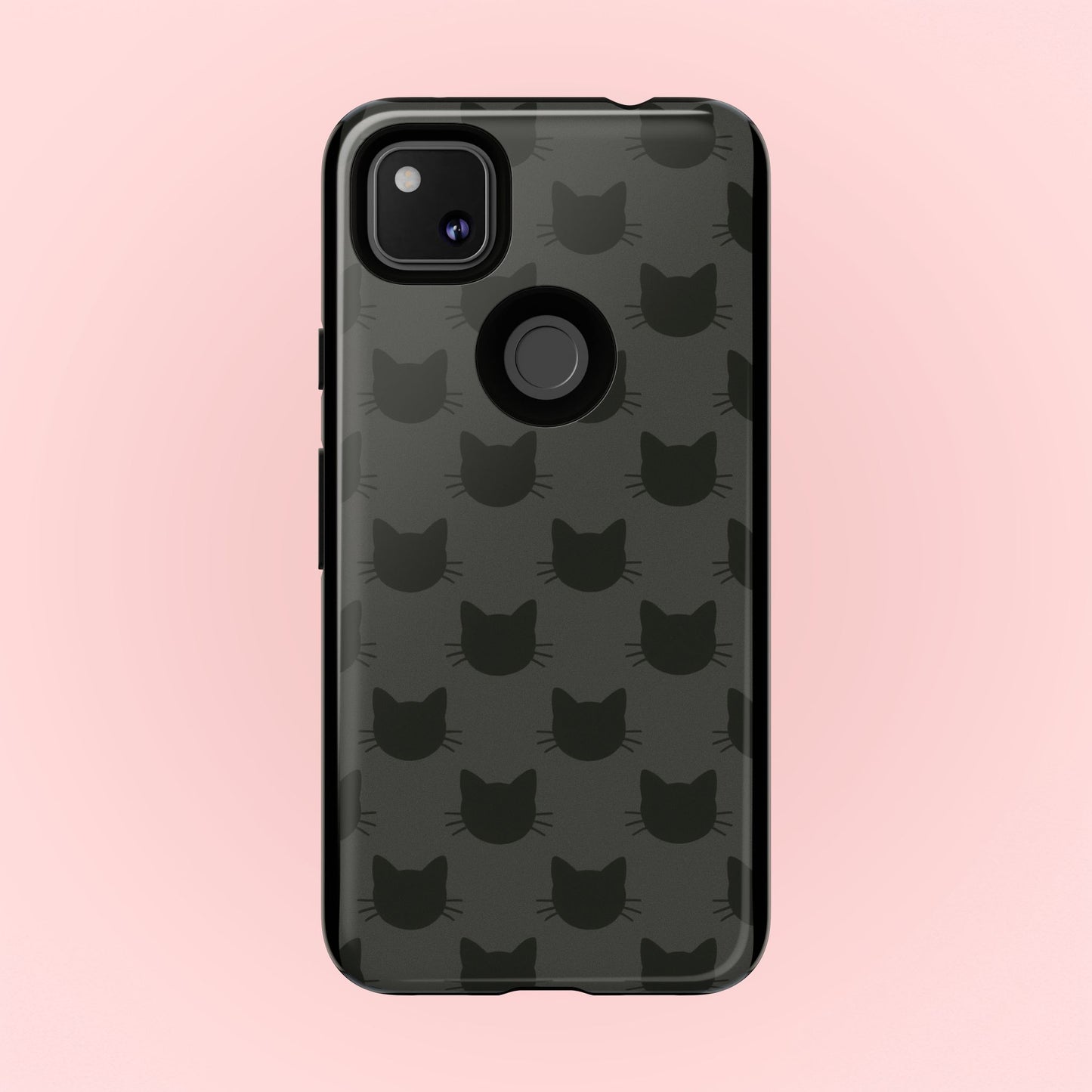 Black Cat Tough Phone Case