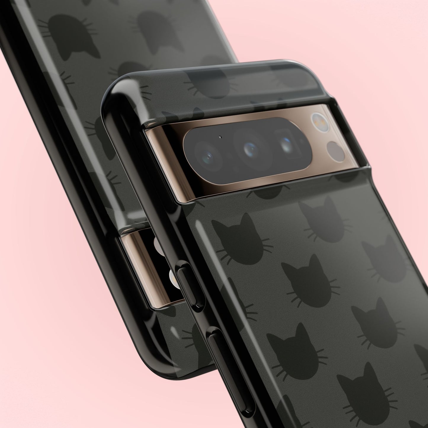 Black Cat Tough Phone Case